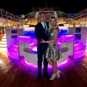 NWT Bronx and Banco Nina Sequin Fit & Flare Dress Gold Silver Size 6